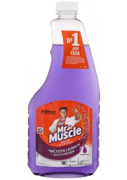 Средство для мытья стекол и поверхностей Mr. Muscle Лаванда, 500 мл (сменная бутылка)